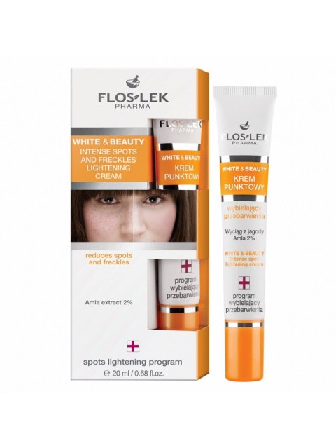 Floslek White Beauty krem punktowy wybielający przebarwienia i piegi 20ml (P1)