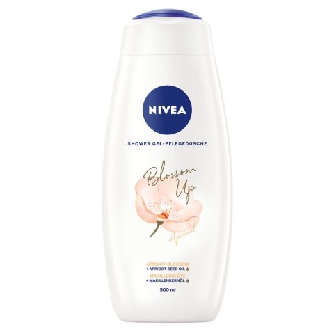 Nivea Blossom Up pielęgnujący żel pod prysznic Kwiaty Kwitnącej Moreli 500ml (P1)