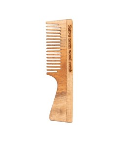 Sattva Neem Wood Comb grzebień do włosów z drzewa miodli indyjskiej 19cm (P1)