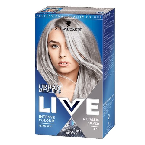 Schwarzkopf Live Urban Metallic farba do włosów U71 Metallic Silver (P1)