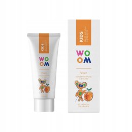 Woom Kids naturalna pasta do zębów dla dzieci 3-8 lat Brzoskwinia 50ml (P1)