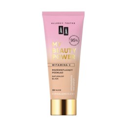 AA My Beauty Power rozświetlający podkład 02 Nude 30ml (P1)