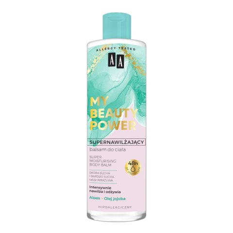 AA My Beauty Power supernawilżający balsam do ciała Aloes 48h 400ml (P1)