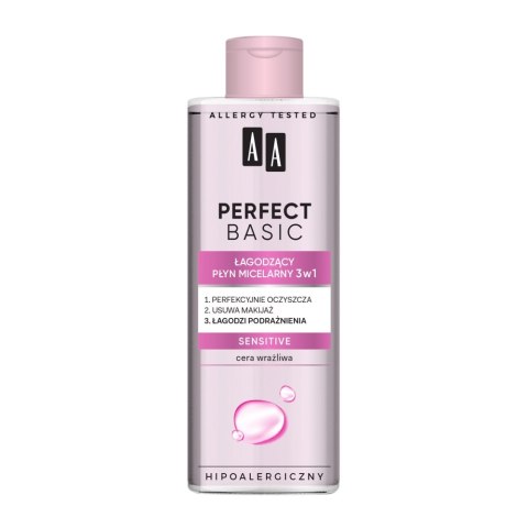 AA Perfect Basic łagodzący płyn micelarny 3w1 Sensitive 200ml (P1)