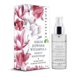 BIOELIXIRE Jedwab Witamina A wzmacniające serum do włosów wzbogacone o filtr UV i koenzym Q10 50ml (P1)