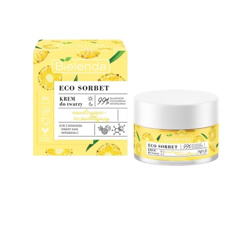 Bielenda Eco Sorbet krem nawilżająco-rozświetlający na dzień i noc Ananas 50ml (P1)