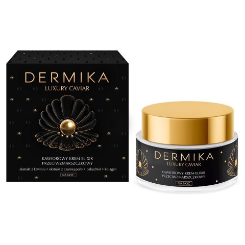 Dermika Luxury Caviar kawiorowy krem-elixir przeciwzmarszczkowy na noc 50ml (P1)