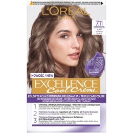 L'Oreal Paris Excellence Cool Creme farba do włosów 7.11 Ultrapopielaty Blond (P1)