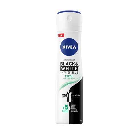 Nivea BlackWhite Invisible Fresh antyperspirant spray 150ml (P1)