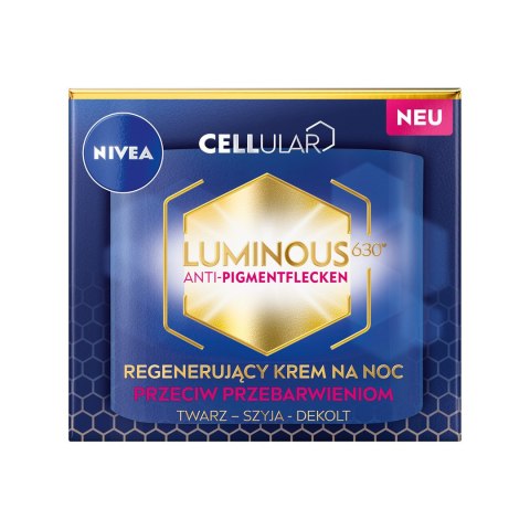 Nivea Cellular Luminous 630 regenerujący krem na noc przeciw przebarwieniom 50ml (P1)