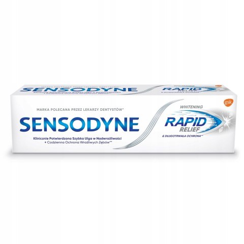 Sensodyne Whitening Rapid Relief wybielająca pasta do zębów wrażliwych 75ml (P1)