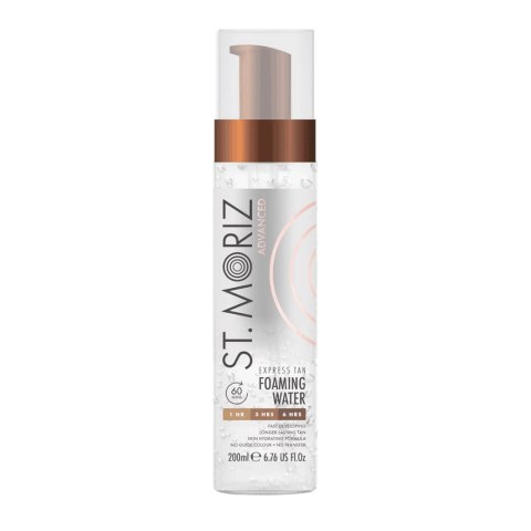 St.Moriz Advanced Express Tan Foaming Water bezbarwna pianka samoopalająca do ciała i twarzy 200ml (P1)