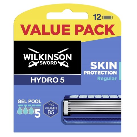 Wilkinson Hydro 5 Skin Protection Regular zapasowe ostrza do maszynki do golenia dla mężczyzn 12szt (P1)