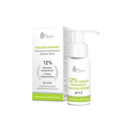 Ava Laboratorium Professional Home Therapy kwasy owocowe 12% + kwas hialuronowy 50ml (P1)