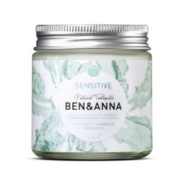 BenAnna Natural Toothpaste naturalna pasta do wrażliwych zębów z rokietnikiem rumiankiem i aloesem Sensitive 100ml (P1)