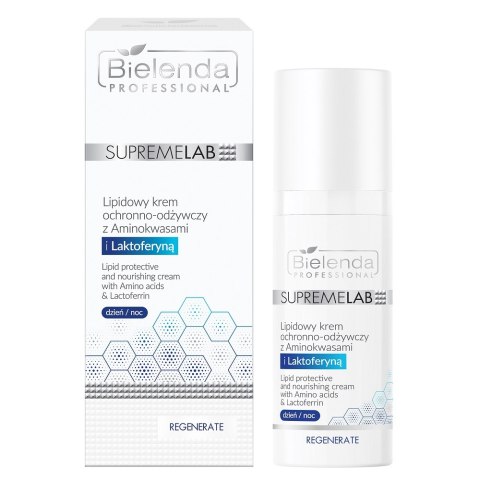 Bielenda Professional SupremeLab Regenerate lipidowy krem ochronno-odżywczy z Aminokwasami i Laktoferyną 50ml (P1)