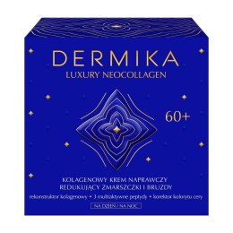 Dermika Luxury Neocollagen 60+ kolagenowy krem naprawczy do redukcji zmarszczek i bruzd na dzień i na noc 50ml (P1)