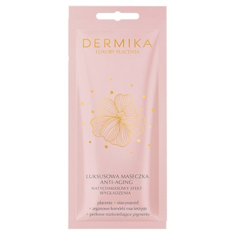 Dermika Luxury Placenta luksusowa maseczka anti-aging natychmiastowy efekt wygładzenia 10ml (P1)