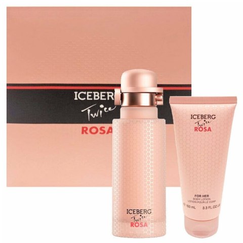 Iceberg Twice Rosa zestaw woda toaletowa spray 125ml + balsam do ciała 100ml (P1)