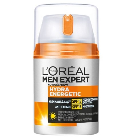 L'Oreal Paris Men Expert Hydra Energetic krem nawilżający przeciw oznakom zmęczenia SPF15 50ml (P1)