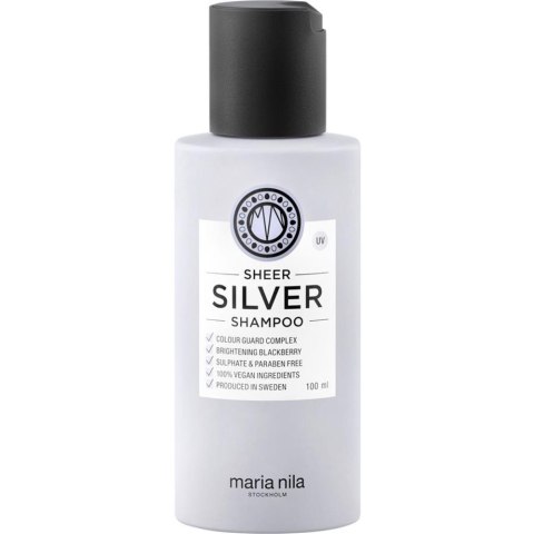 Maria Nila Sheer Silver Shampoo szampon do włosów blond i rozjaśnianych 100ml (P1)