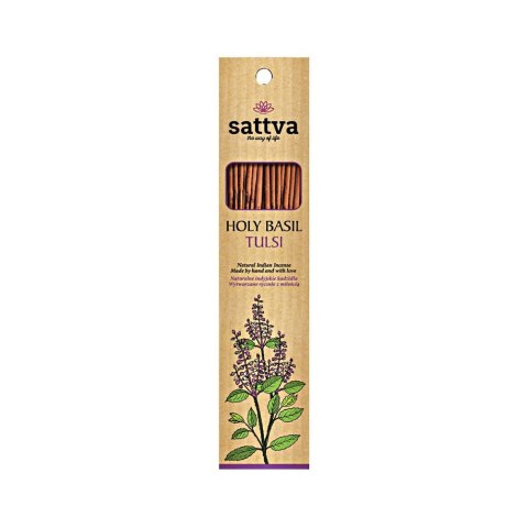 Sattva Natural Indian Incense naturalne indyjskie kadzidełko Tulsi 15szt (P1)