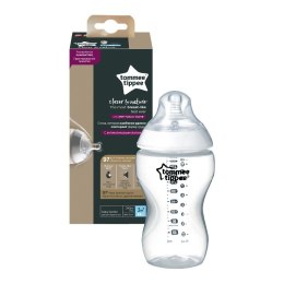 Tommee Tippee Closer To Nature butelka do karmienia ze smoczkiem silikonowym 3m+ 340ml (P1)