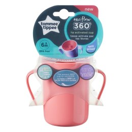 Tommee Tippee Easiflow 360° kubek z uchwytami 6m+ Różowy 200ml (P1)