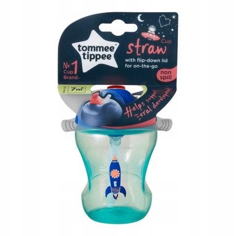 Tommee Tippee Straw Cup kubek niekapek ze słomką 7m+ Boy 230ml (P1)