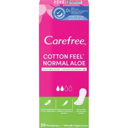 Carefree Cotton Feel Normal wkładki higieniczne zapach aloesowy 20szt (P1)