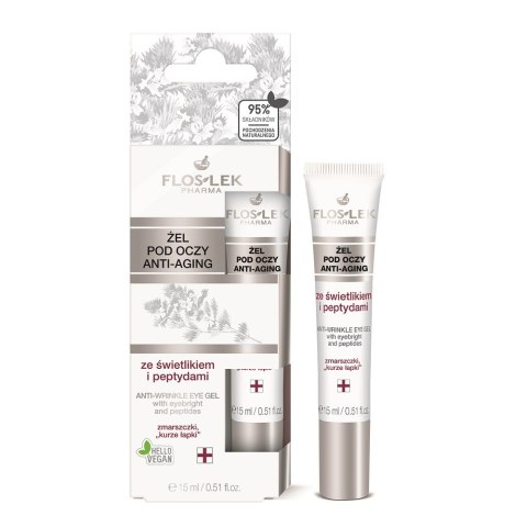 Floslek Żel pod oczy anti-aging ze świetlikiem i peptydami 15ml (P1)