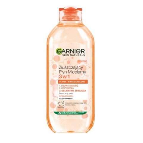 Garnier Skin Naturals złuszczający płyn micelarny 3w1 400ml (P1)