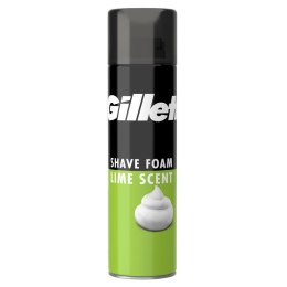 Gillette Shave Foam pianka do golenia dla mężczyzn Lime Scent 200ml (P1)