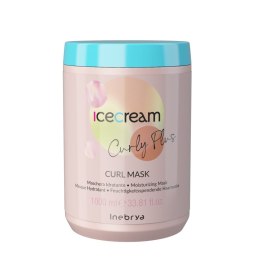 Inebrya Ice Cream Curly Plus nawilżająca maska do włosów kręconych i falowanych 1000ml (P1)