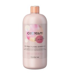 Inebrya Ice Cream Keratin restrukturyzujący szampon do włosów 1000ml (P1)