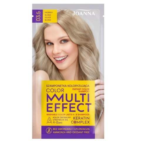 Joanna Multi Effect Color szamponetka koloryzująca 03.5 Srebrny Blond 35g (P1)