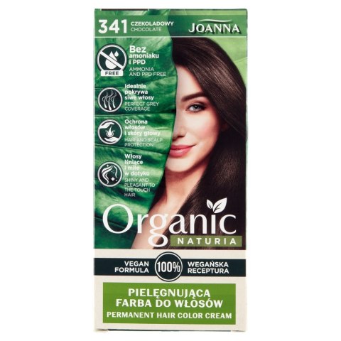 Joanna Naturia Organic pielęgnująca farba do włosów 341 Czekoladowy (P1)