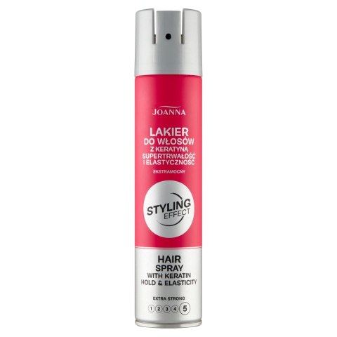 Joanna Styling Effect lakier do włosów z keratyną ekstramocny 250ml (P1)