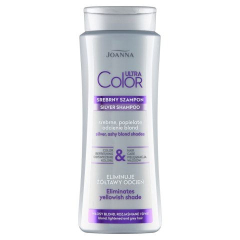 Joanna Ultra Color srebrny szampon do włosów srebrne popielate odcienie blond 400ml (P1)