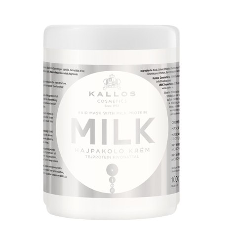 Kallos KJMN Milk Hair Mask maska do włosów z proteinami mlecznymi 1000ml (P1)