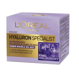 L'Oreal Paris Hyaluron Specialist krem maska na noc wypełniająca pielęgnacja nawilżająca 50ml (P1)