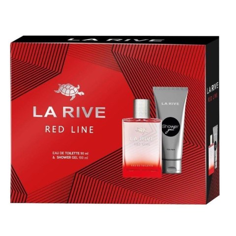 La Rive Red Line For Men zestaw woda toaletowa spray 90ml + żel pod prysznic 100ml (P1)