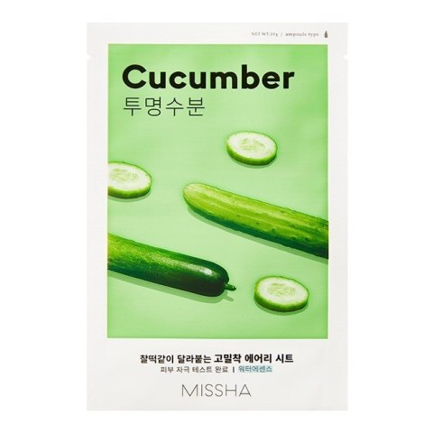 Missha Airy Fit Sheet Mask nawilżająca maseczka w płachcie z ekstraktem z ogórka Cucumber 19ml (P1)