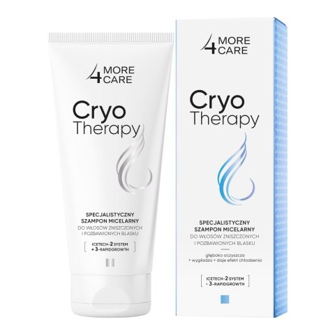 More4Care Cryotherapy specjalistyczny szampon micelarny do włosów zniszczonych 200ml (P1)