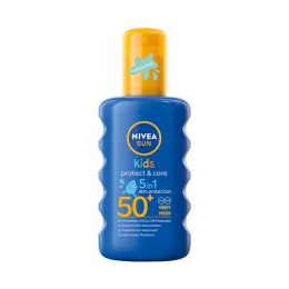 Nivea Sun Kids Protect Care nawilżający spray ochronny na słońce dla dzieci SPF50 200ml (P1)