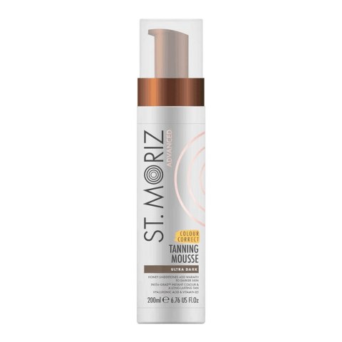 St.Moriz Advanced Pro Colour Correcting Mousse zaawansowany mus do opalania z efektem korekty koloru Ultra Dark 200ml (P1)