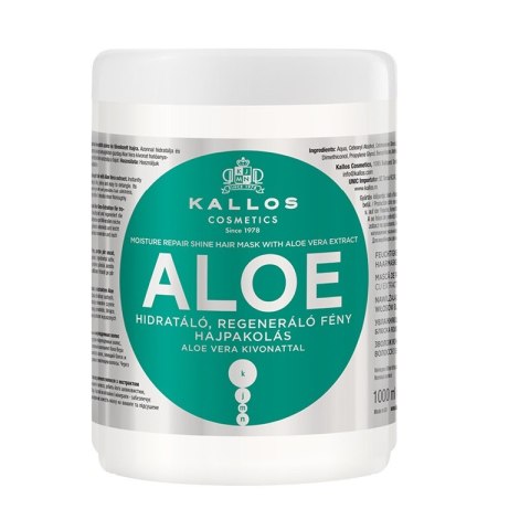 Kallos KJMN Aloe Moisture Repair Shine Hair Mask regenerująco-nawilżająca maska do włosów 1000ml (P1)