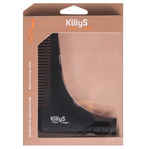 KillyS For Men Beard Styling Comb drewniany grzebień do stylizacji brody (P1)