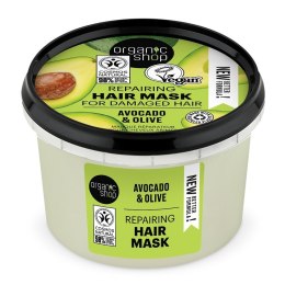 Organic Shop Repairing Hair Mask odbudowująca maska do włosów Avocado Olive 250ml (P1)