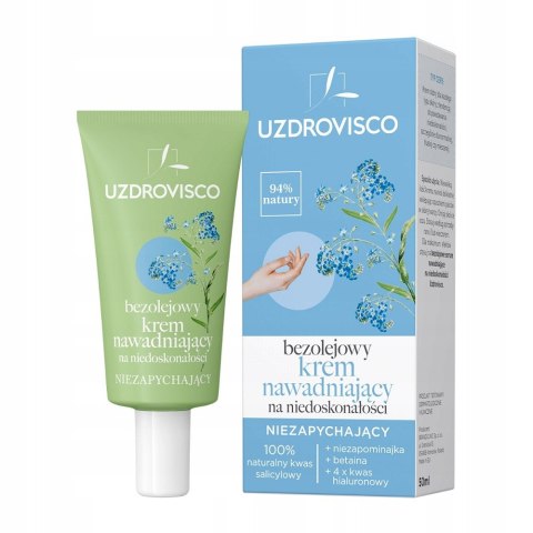 UZDROVISCO Bezolejowy krem nawadniający na niedoskonałości 50ml (P1)